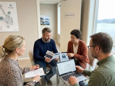 02 norsk swingergruppe rundt konferansebord sikkerhet personvern - Sikkerhet og personvern i swingersmiljøet: hva norske klubber og nettverk...